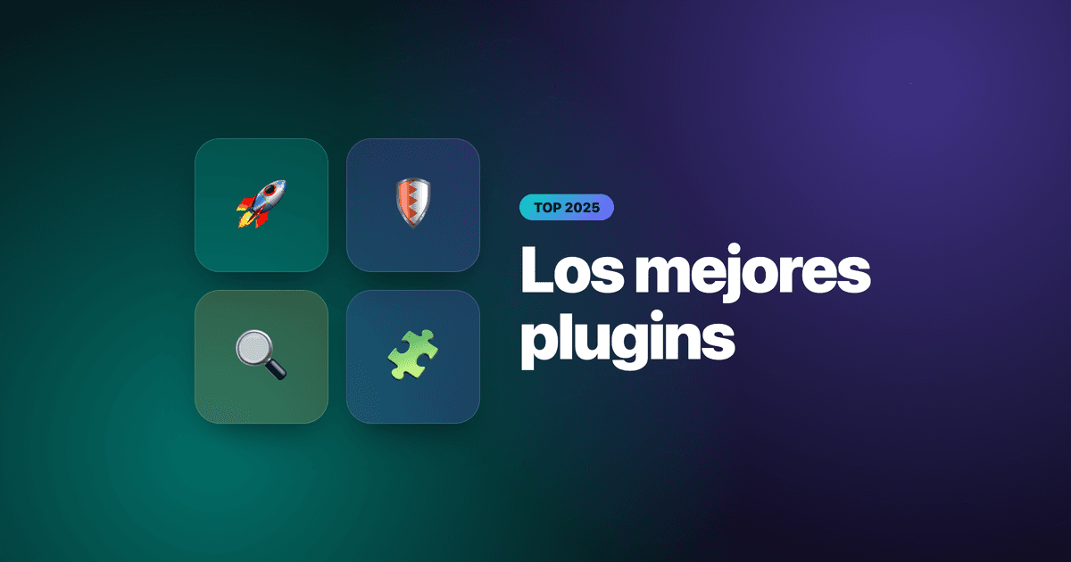 Grid of plugin icons next to the text The best plugins
