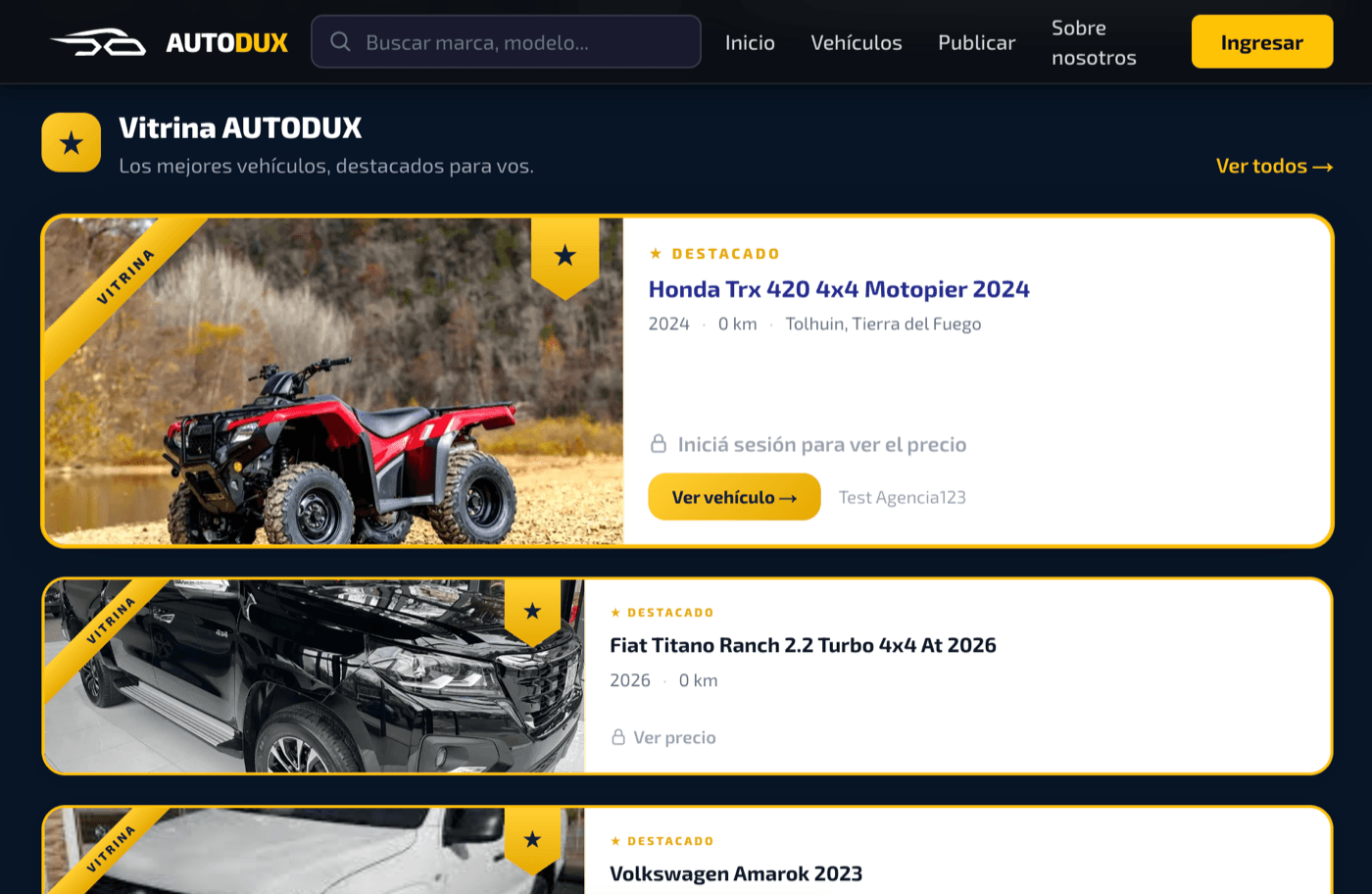 Featured showcase for agencies