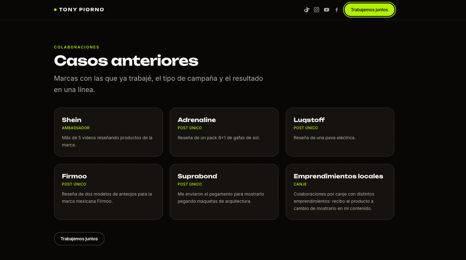 Colaboraciones anteriores con marcas como Shein, Adrenaline y Luqstoff