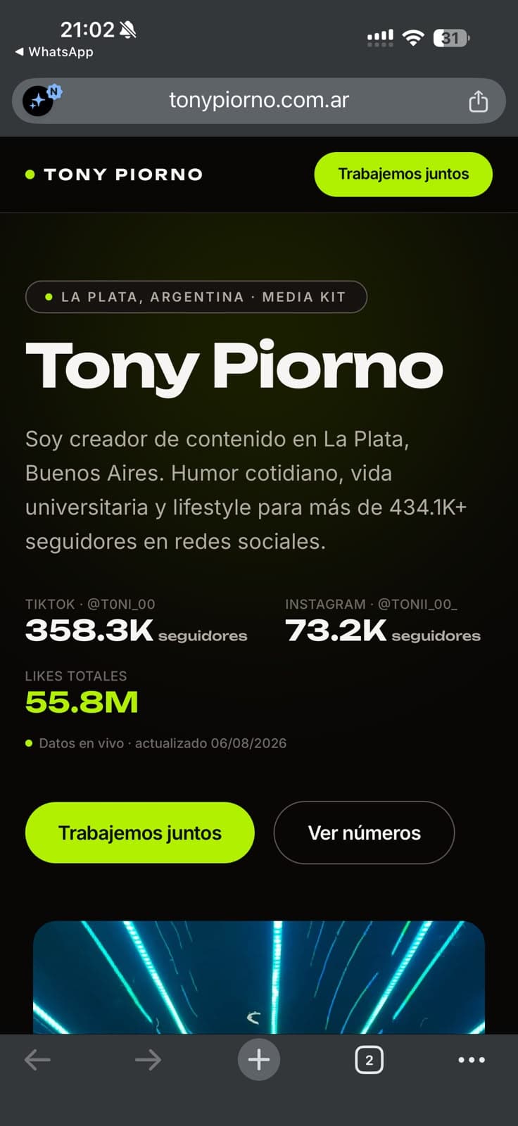 Tony Piorno — mobile